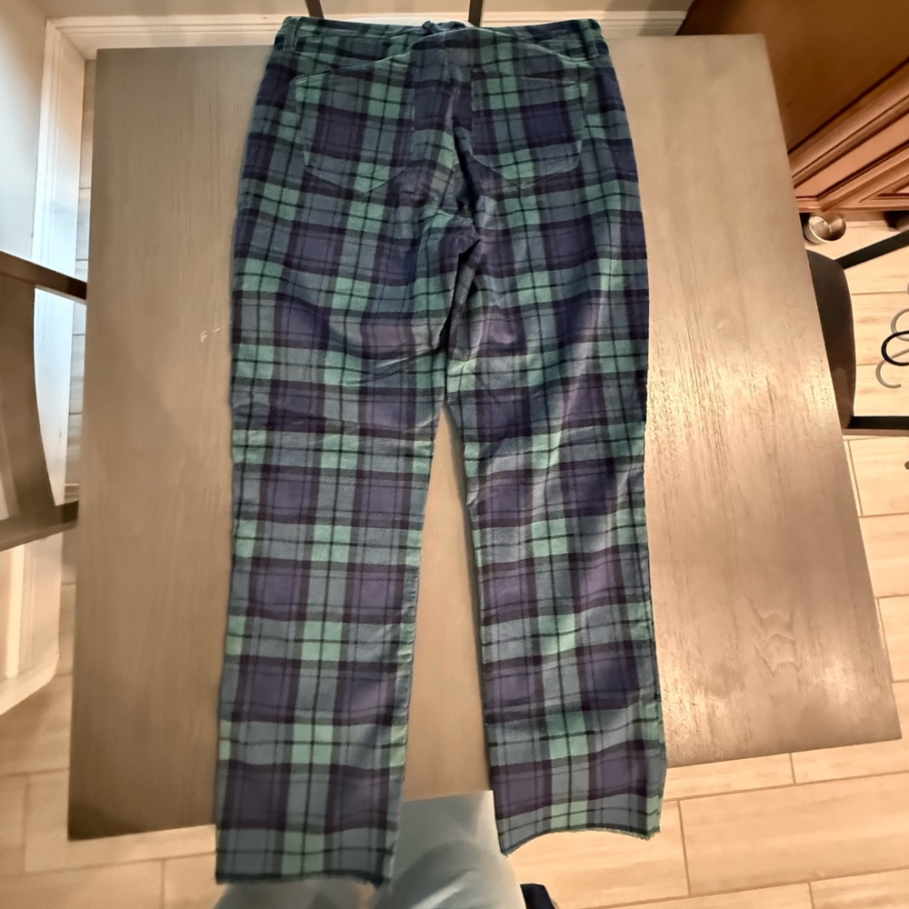Vineyard Vines Blue and Green Plaid Pants